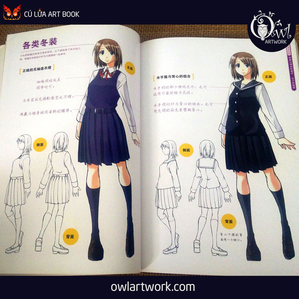 owlartwork-sach-artbook-day-ve-pose-in-school-6