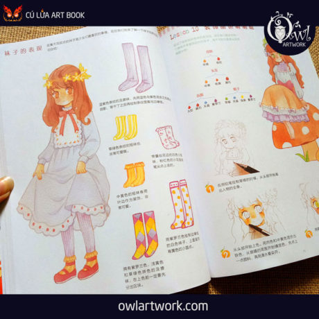 owlartwork-sach-artbook-day-ve-mau-nuoc-beautiful-girl-10